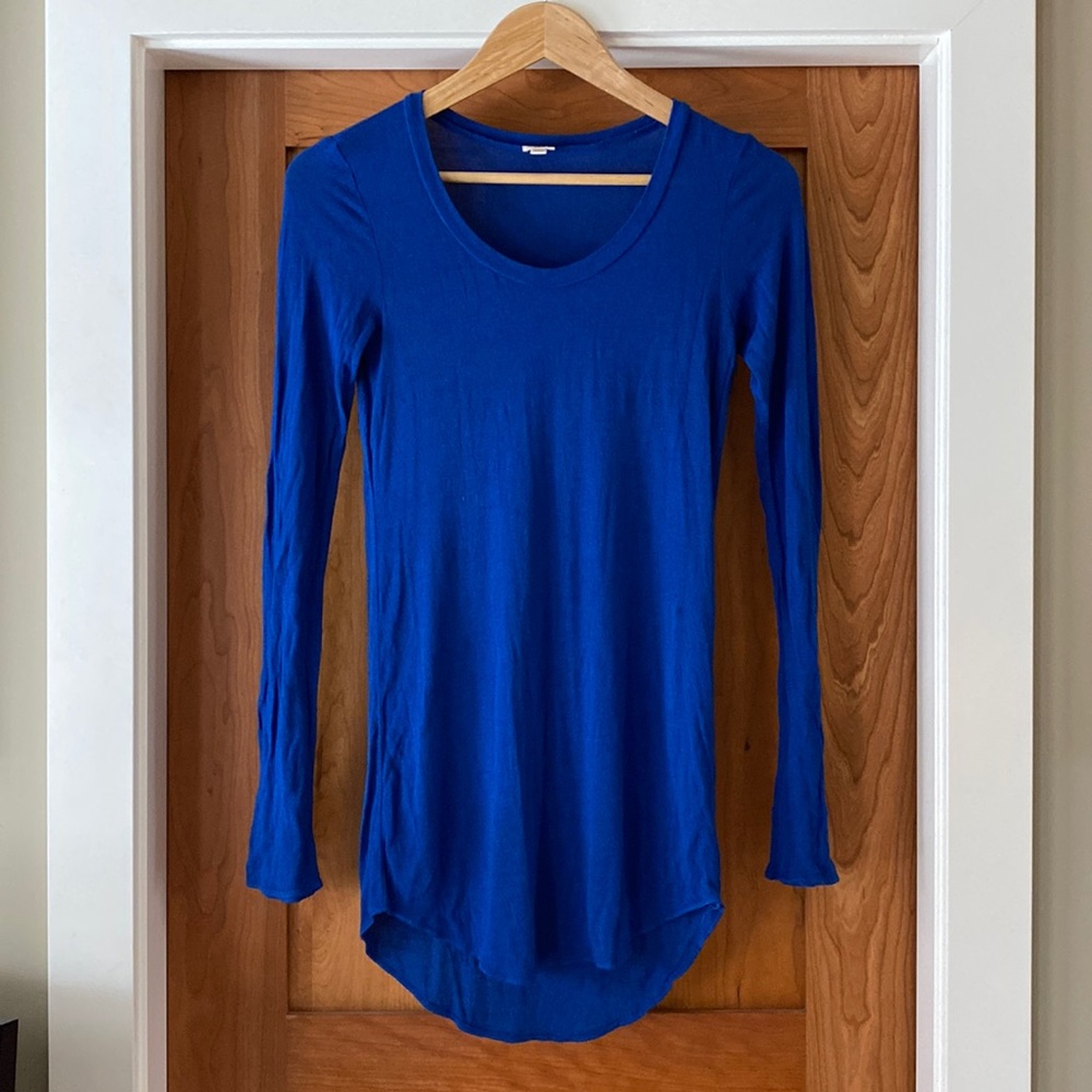 Wilfred royal blue long sleeve top